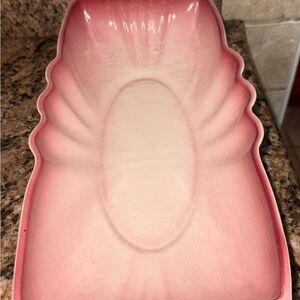 Pink Ceramic Shell Dish LA Pottery Dish 1953